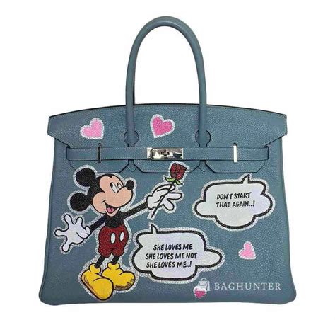 mickey mouse hermes|Hermès Birkin Bespoke Mickey Mouse Bag 35cm .